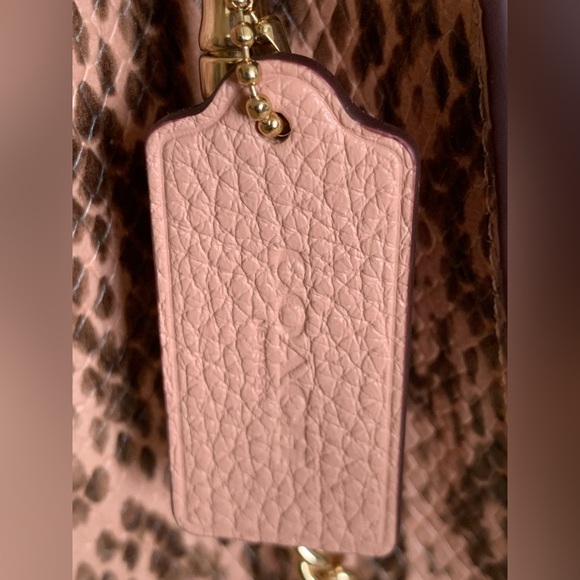 Coach Snake Embossed Trim Mini Pepper Crossbody - Picture 8 of 16